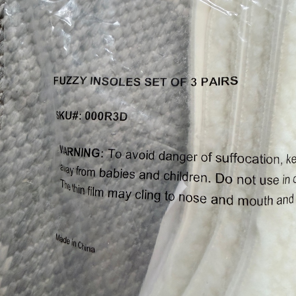 3 pairs - Cozy Fleece Insoles NWT - Picture 3 of 4